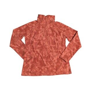 Columbia Women’s 1/4 Zip Fleece Pullover XXL Coral Patterned Soft Warm Jacket